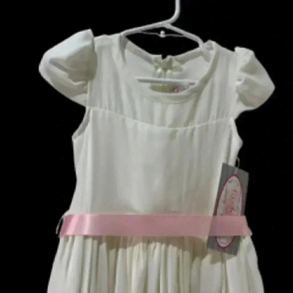 NEW Cinderella Couture Ivory chiffone‎ soft  Dress Girls Sz 2 NWT